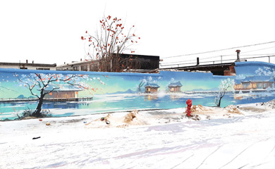 安徽美丽乡村彩绘点缀色彩乡村