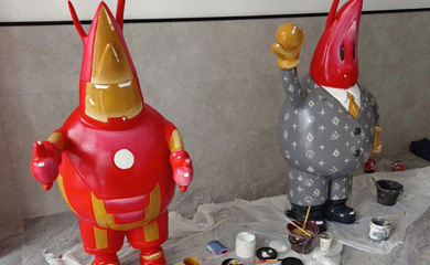 老六龙虾上色彩绘