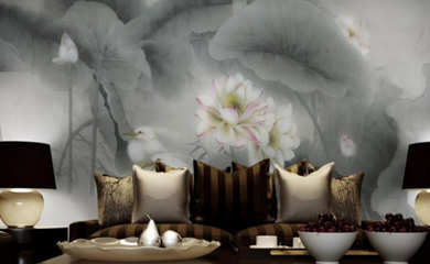 家装墙面彩绘集_室内墙体手绘