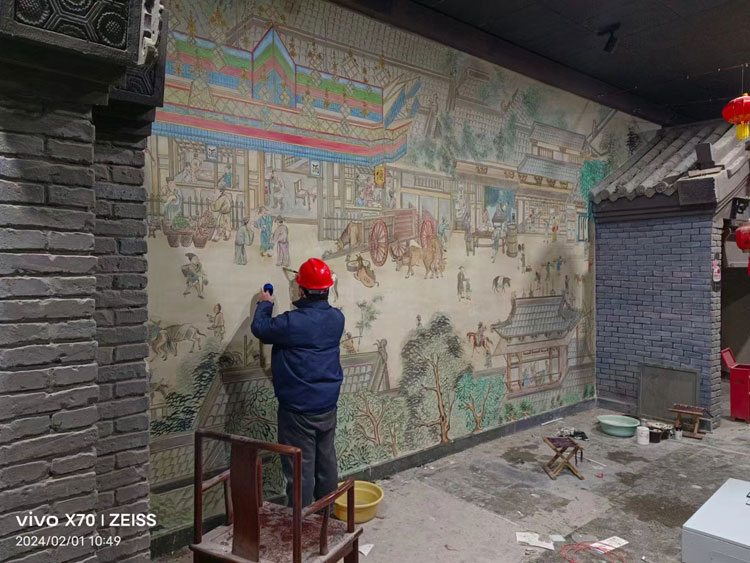安徽博物馆墙体彩绘